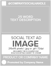 social text ad
